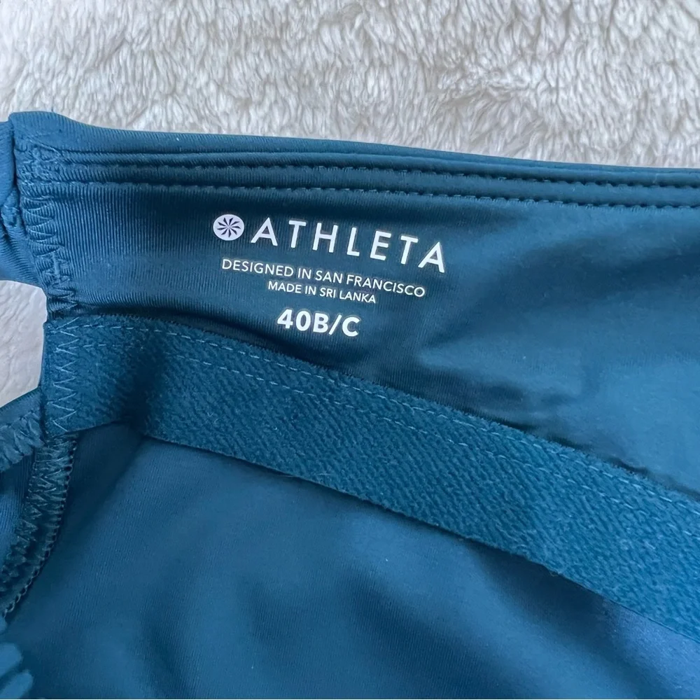 Athleta Sculpted Halter Tankini Oceanic Teal Size 40B/C